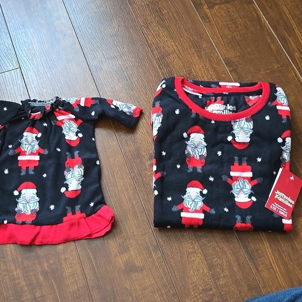 Kids Christmas Gown With Doll Gown - Size 7 Girls